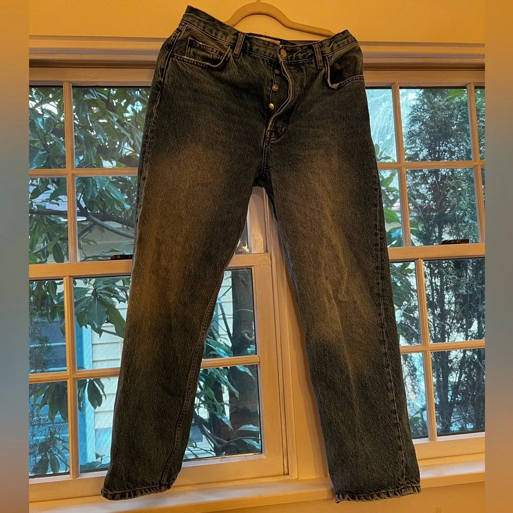 Reformation High Waisted, Cropped, Relax Fit Jeans Sz 29 - Picture 2 of 5